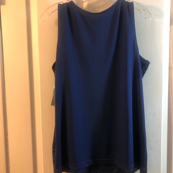 Covington Blue Sequins Shell Tank Size L (NWT) - Picture 11 of 15